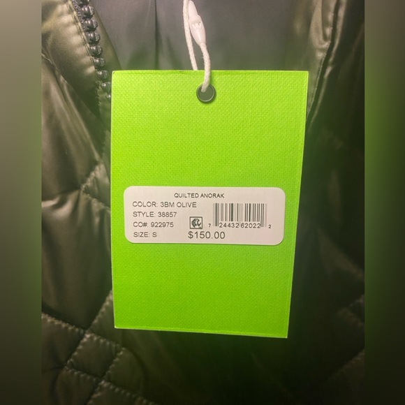 NWT Sam Edelman Women’s Quilted Anorak Coat Puffer Warm Cozy Fall Winter - Picture 11 of 13